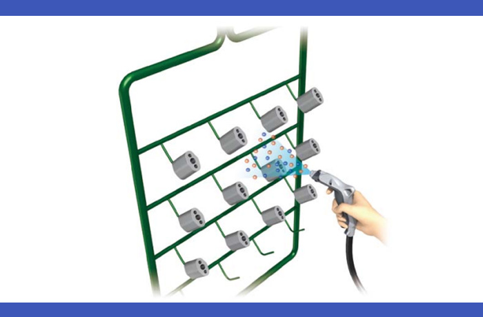 案例：喷涂前防止静电吸附灰尘颗粒