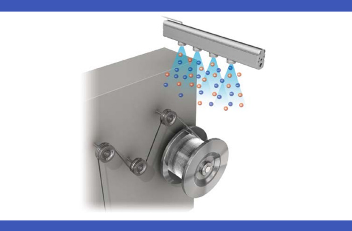 案例：光纤加工除静电，防止异物粘附 / 乱绕